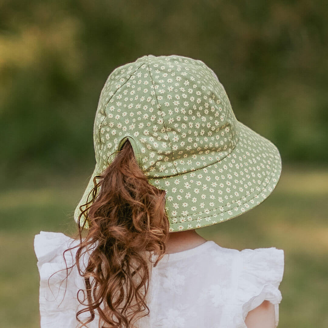 Girls Ponytail Bucket Hat - Grace