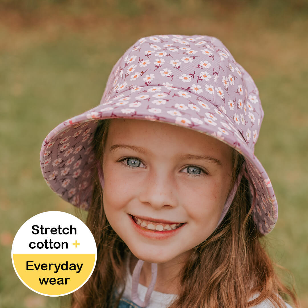 Girls Ponytail Bucket Hat - Lana