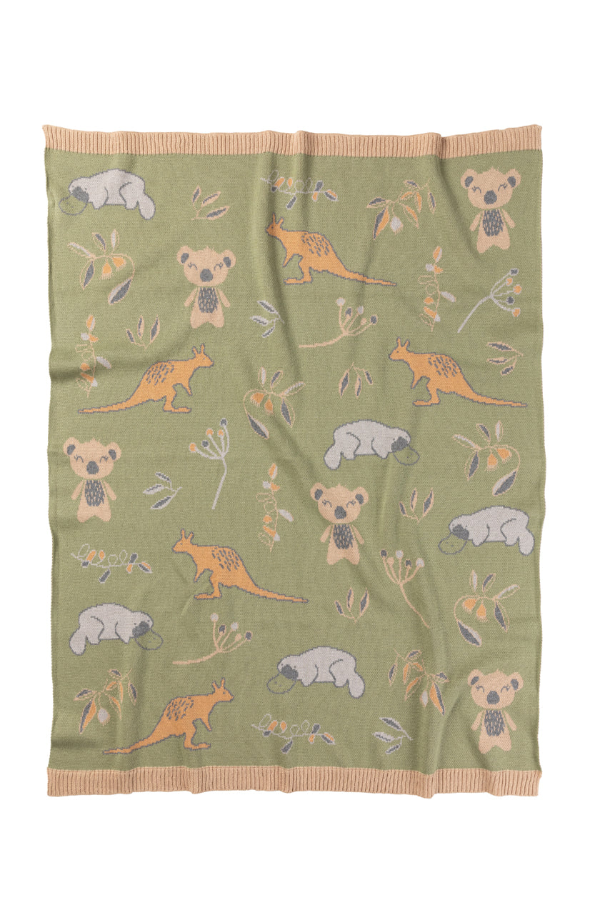 Cotton Baby Blanket - Bush Babies