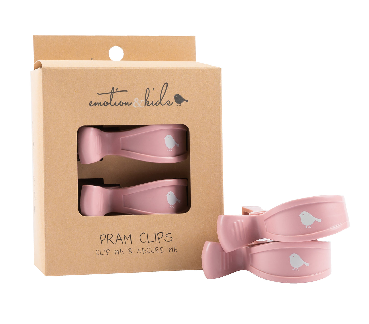 Pram Clips 2pk - Blush