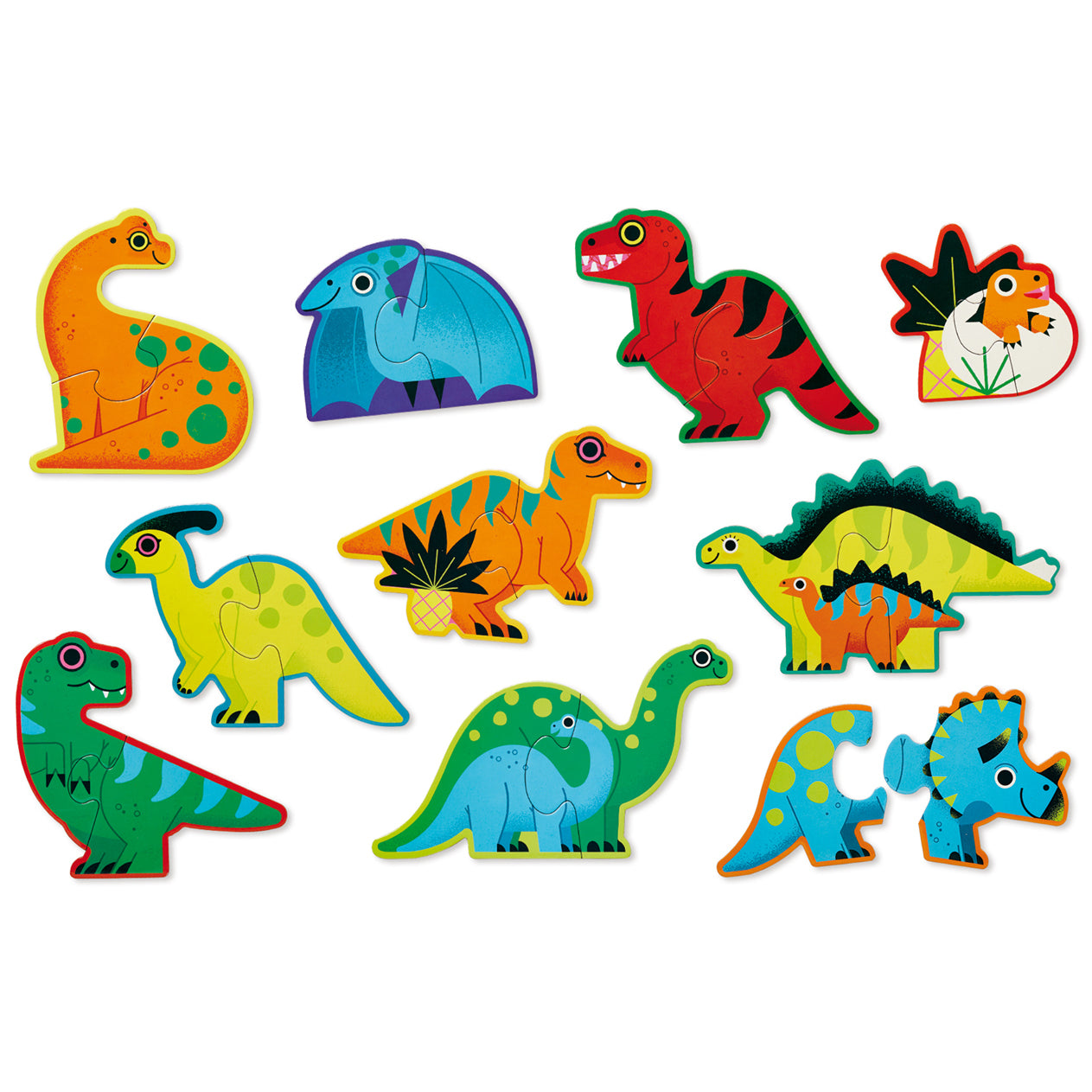 Let's Begin 2 Pce Puzzle - Dinosaurs