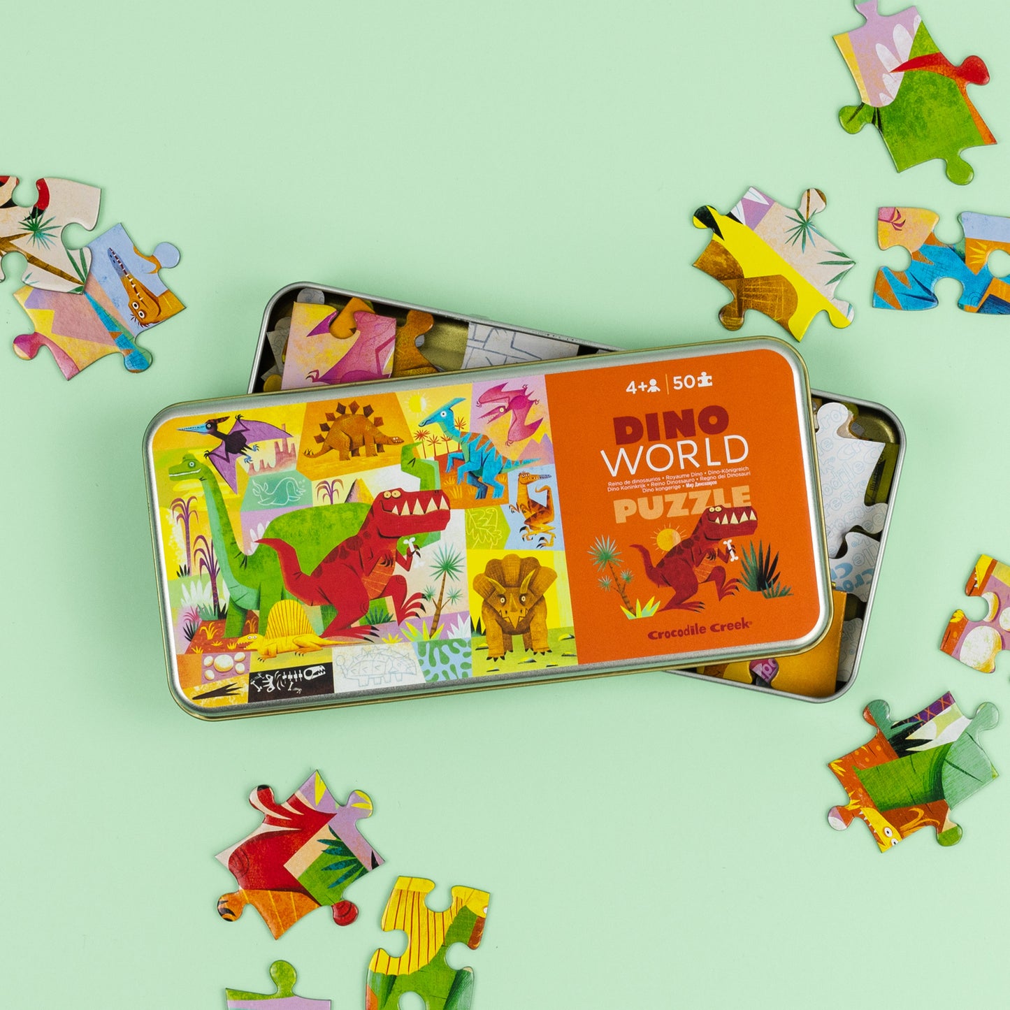 50pce Tin Puzzle - Dino World