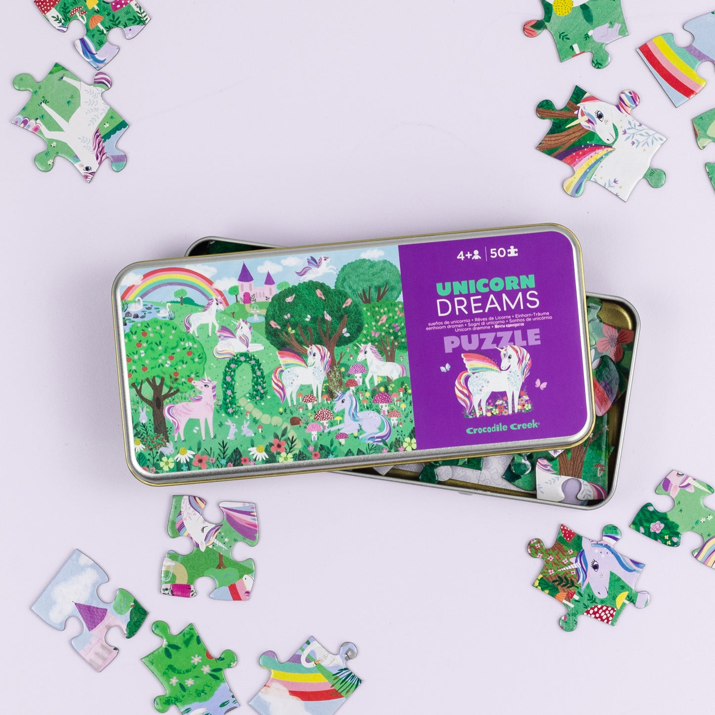 50pce Tin Puzzle - Unicorn Dreams