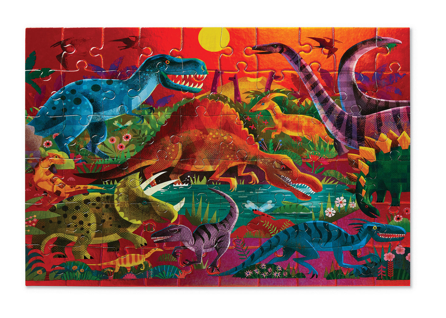Foil Puzzle 60pce - Dazzling Dinos
