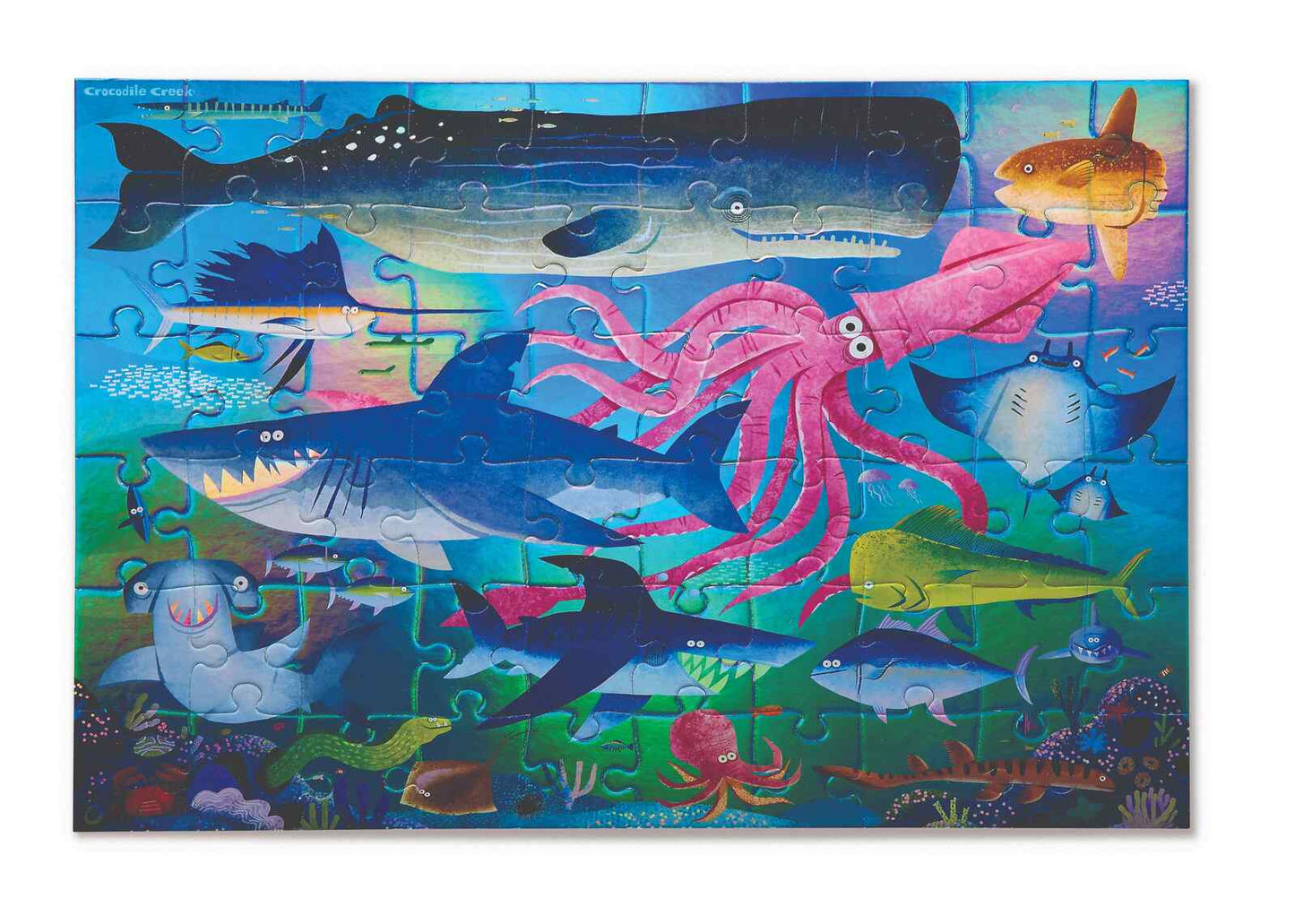 Foil Puzzle 60 Pce - Shimmering Shark