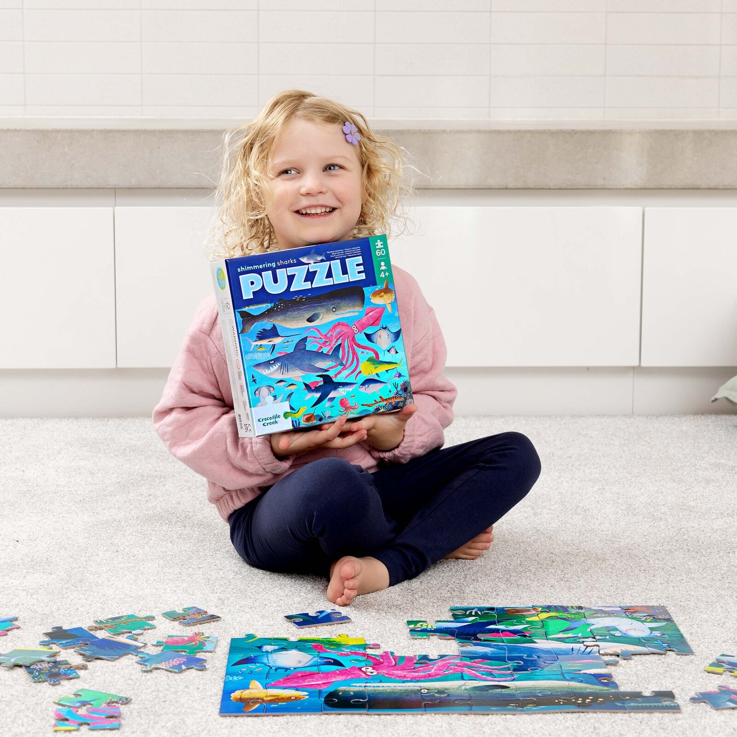 Foil Puzzle 60 Pce - Shimmering Shark