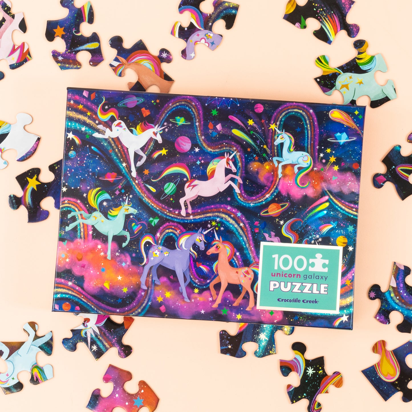 Holographic Puzzle 100pce - Unicorn Galaxy
