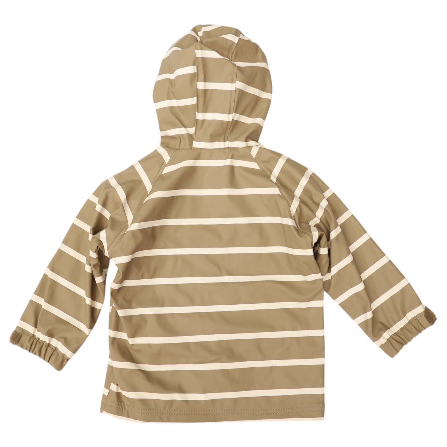 Striped Colour Change Raincoat - Chestnut