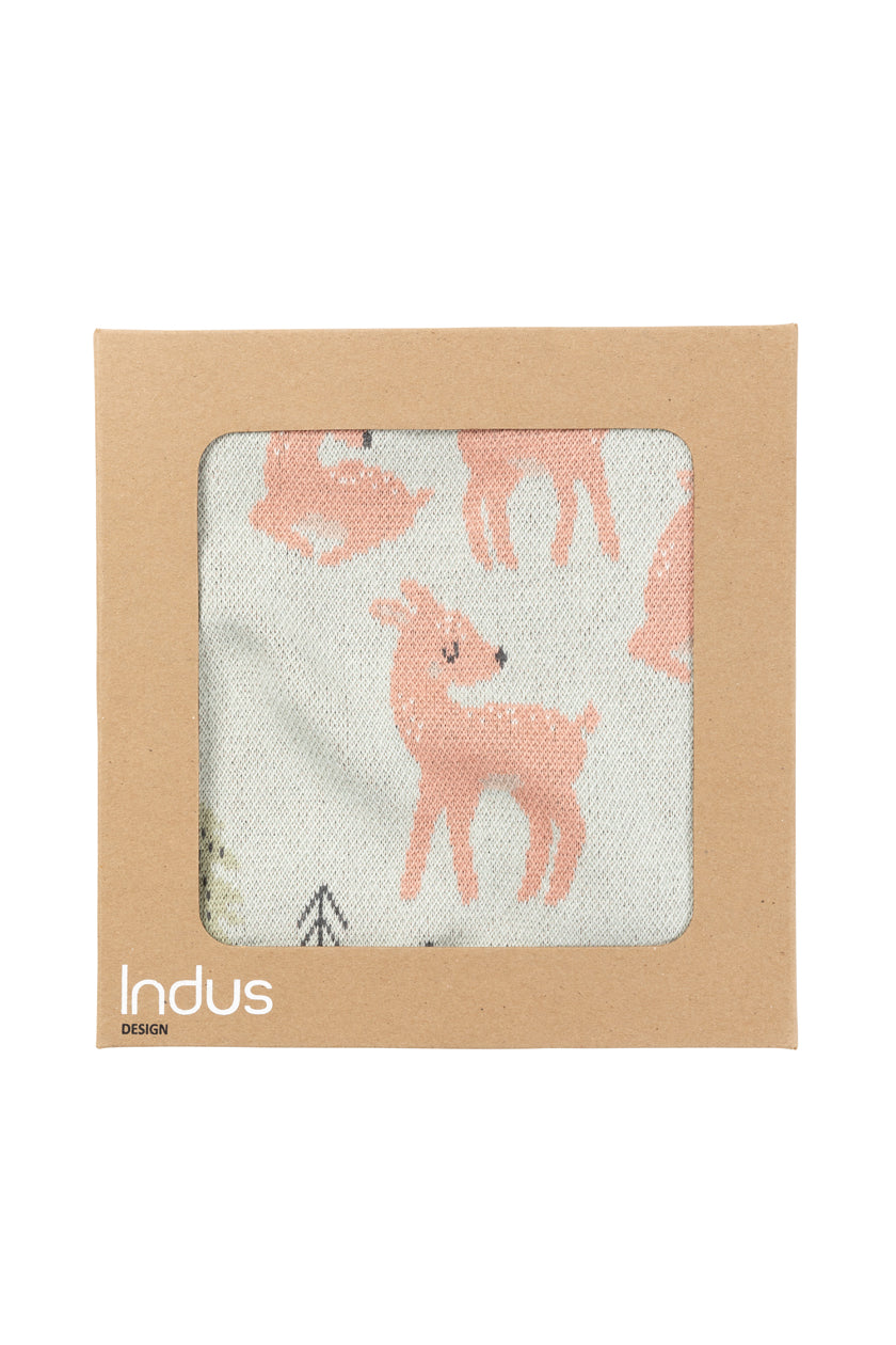 Cotton Baby Blanket - Delilah Deer