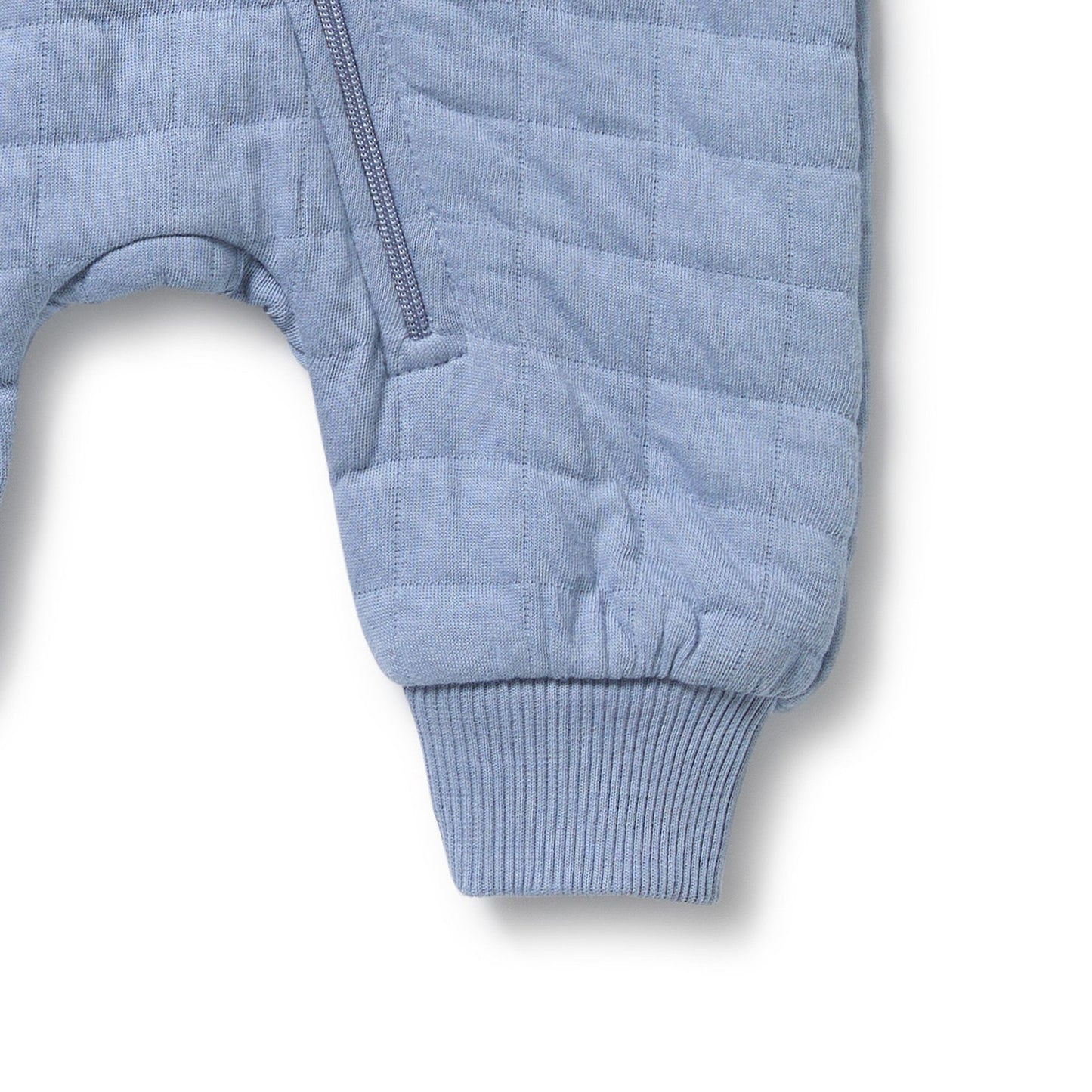 Organic Quilted Growsuit - Sky Blue