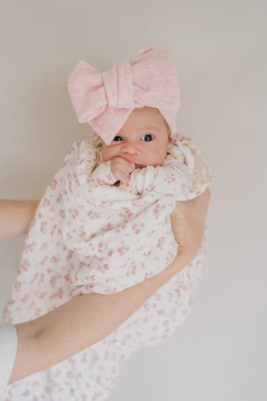 Gauze Lace Blanket - Paisley Peony