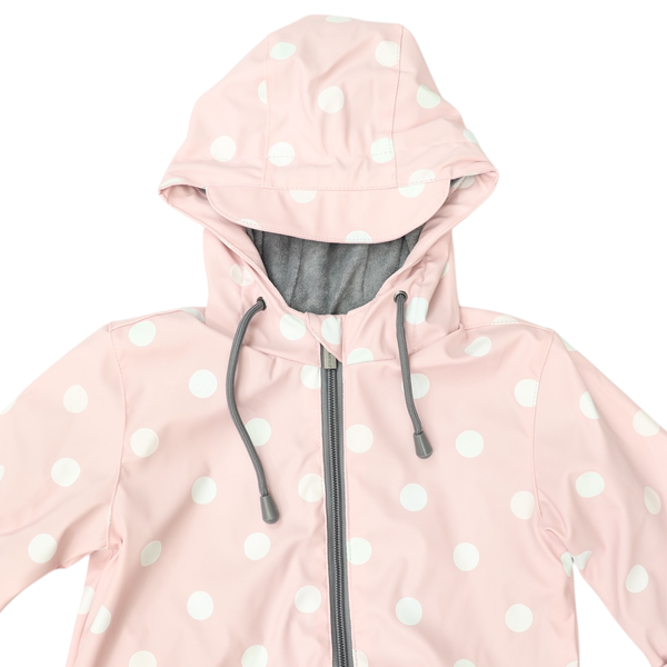 Polkadot Colour Change Rain Suit - Pink
