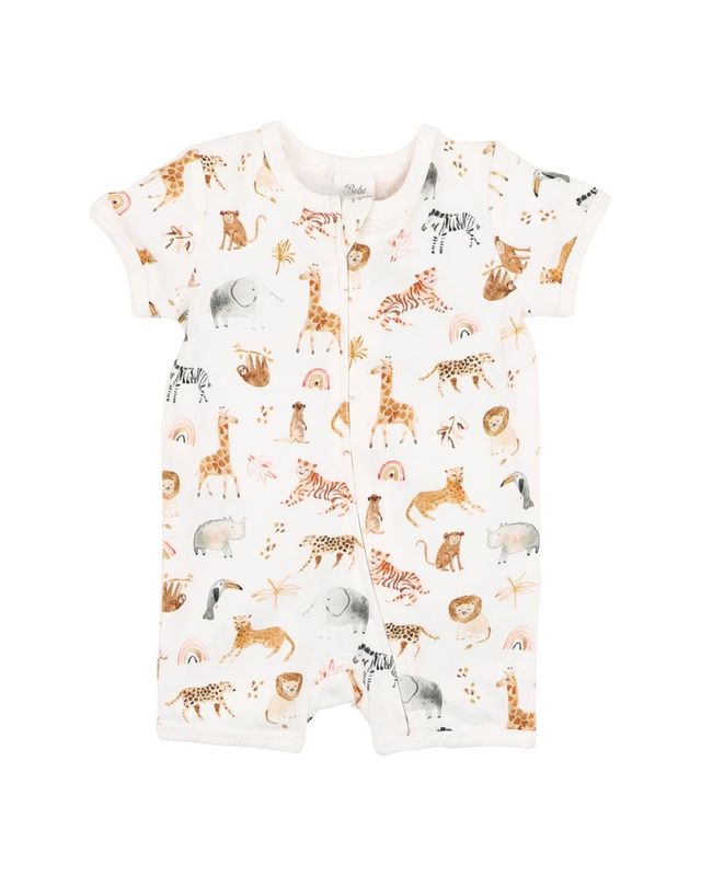 Billie S/S Zipsuit - Billie Print