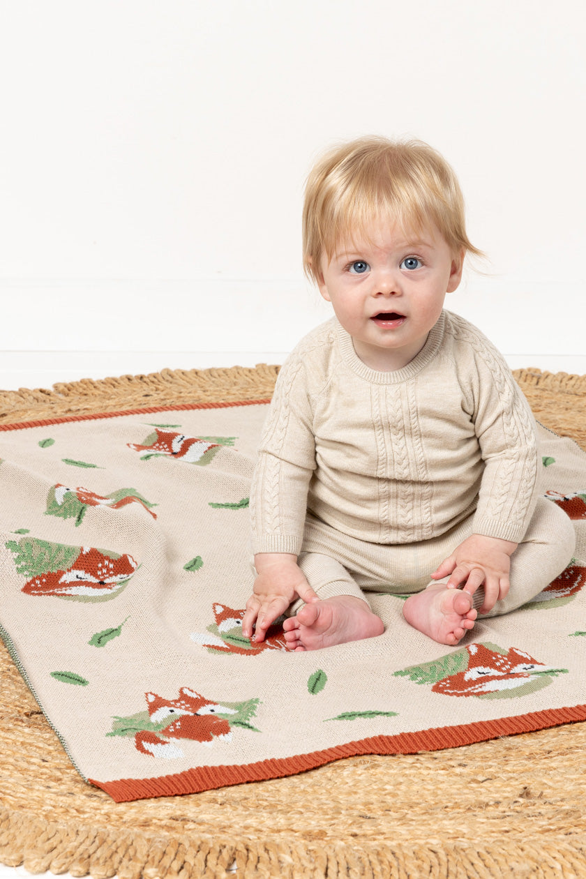 Cotton Baby Blanket - Freddie Fox