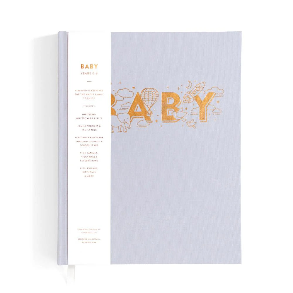 Baby Book Grey