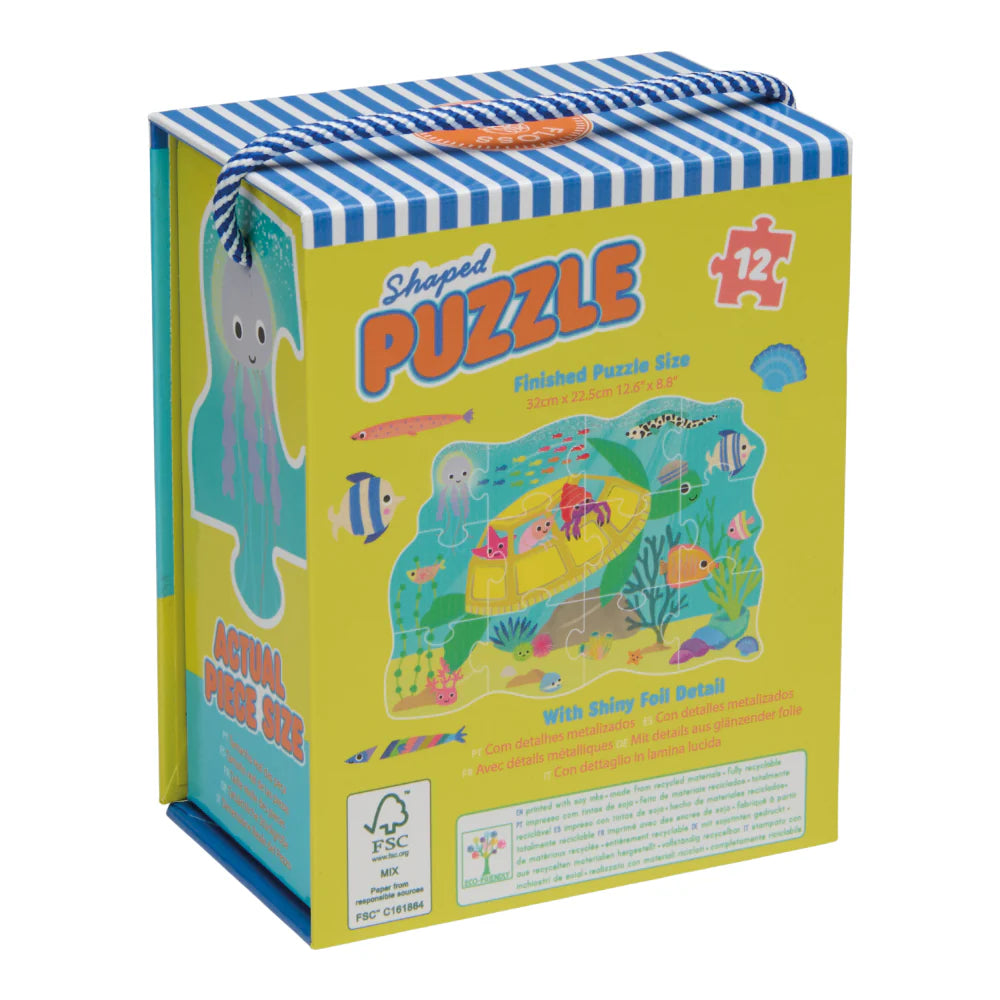 Floss & Rock 12pc Shaped Jigsaw Puzzle - Ocean