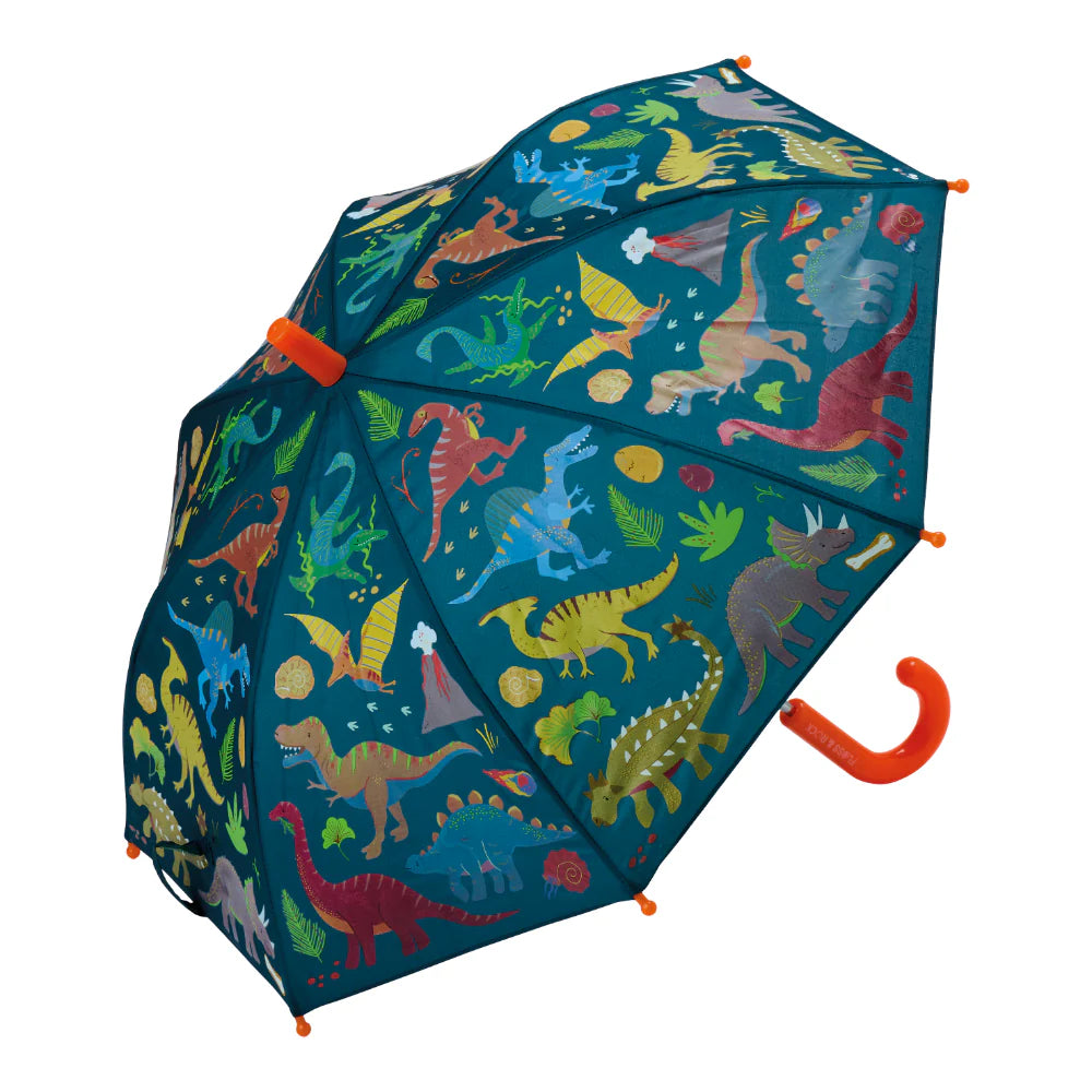 Floss & Rock Colour Changing Umbrella - Dinosaur