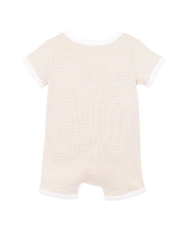 Billie Giraffe S/S Zipsuit - Billie Stripe