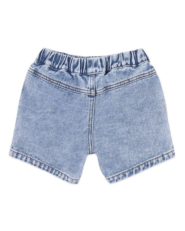 Acid Wash Shorts - Light Denim