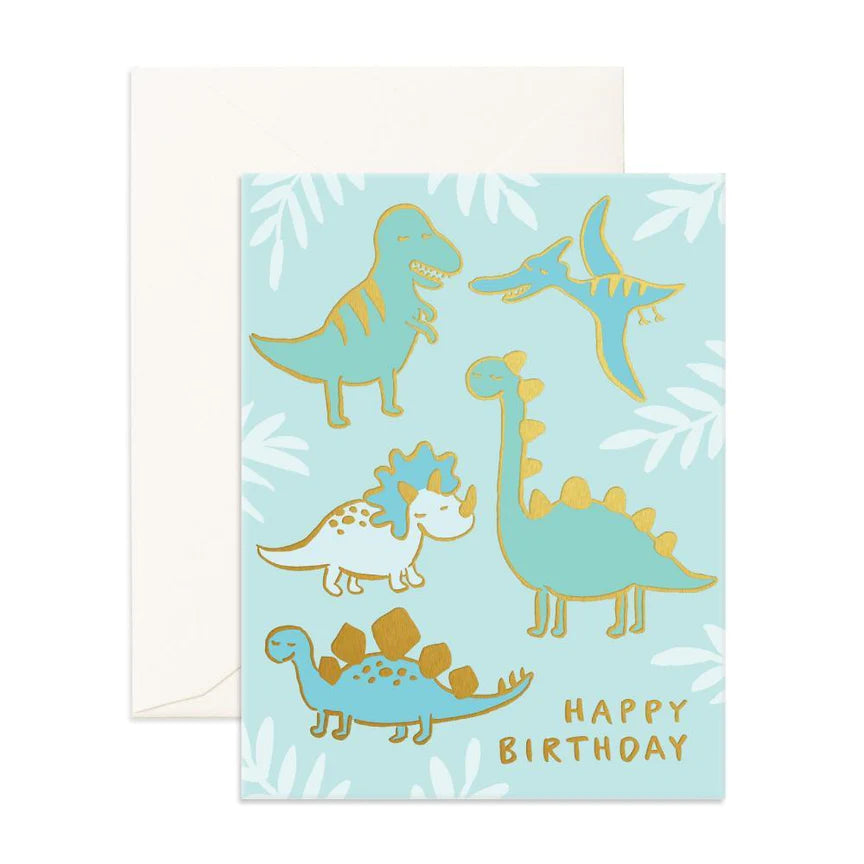 Card - Birthday Dinos Foil