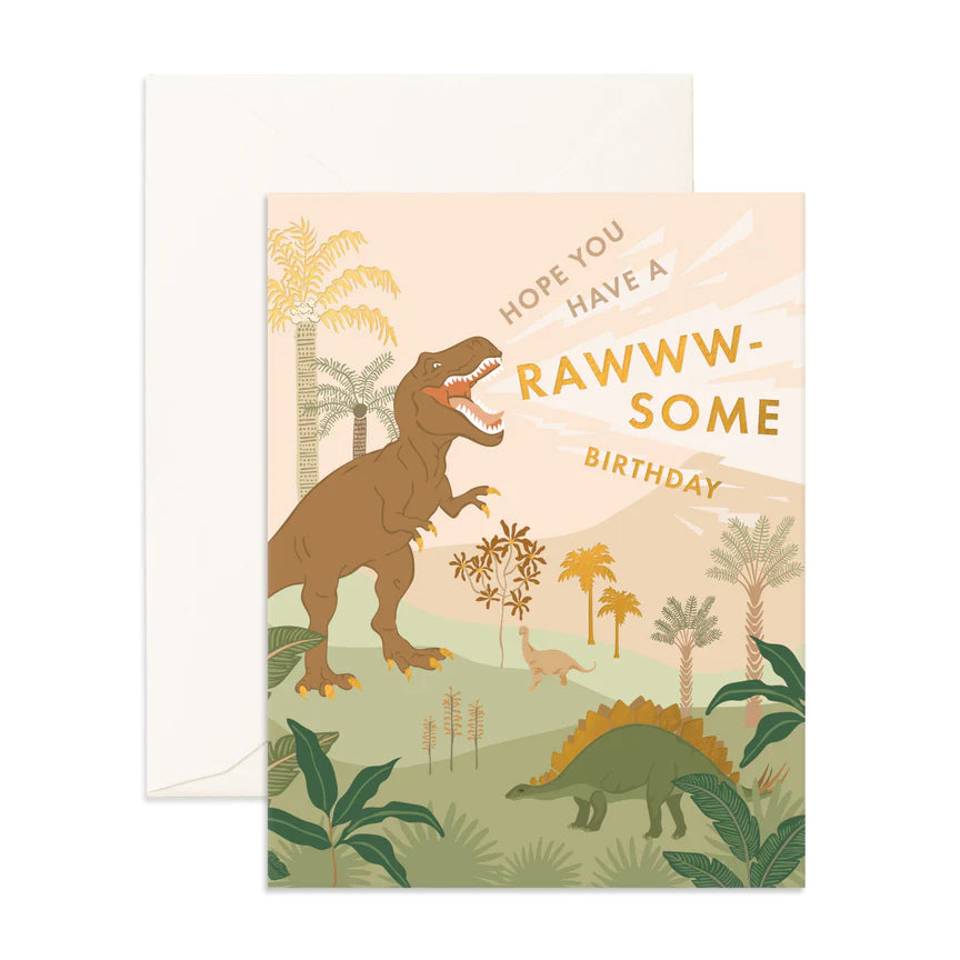 Card - Rawww-Some Birthday Dinosaurs