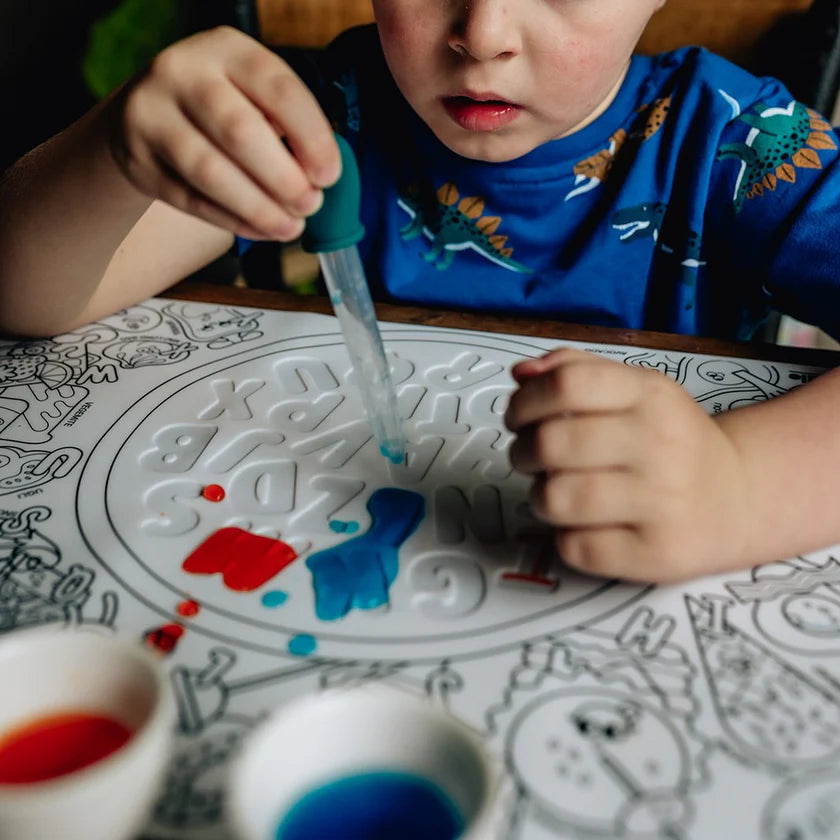 Alphabet Soup Sensory Colouring & Doodle Mat