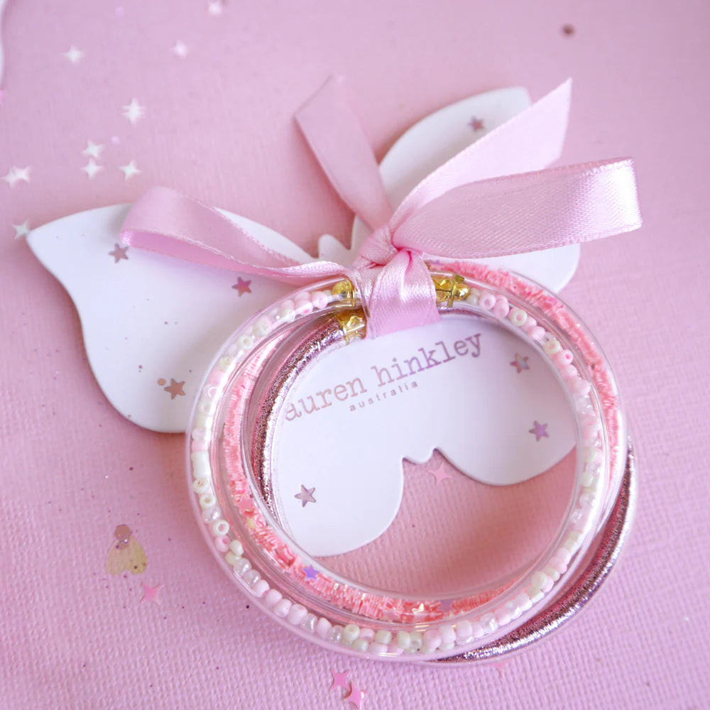 Pink Glitter Bracelets 3Pk