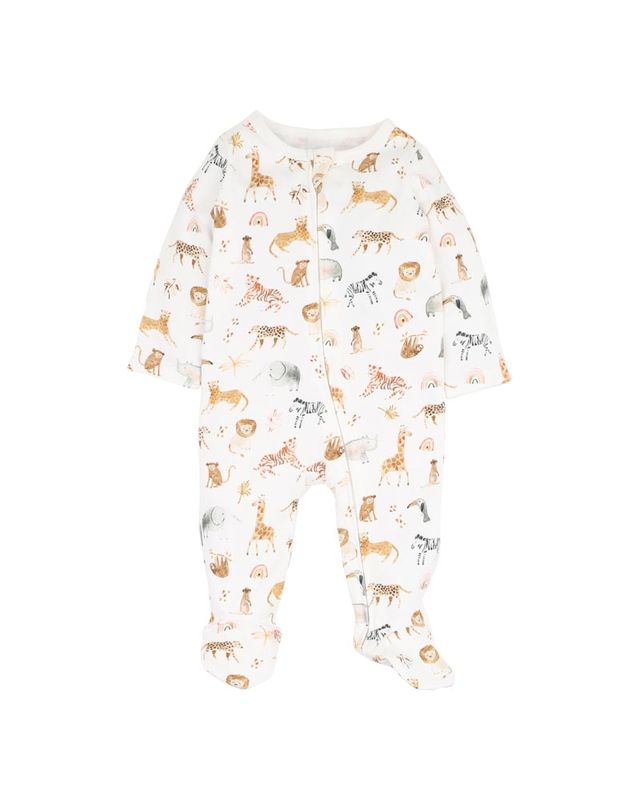 Billie L/S Zipsuit - Billie Print