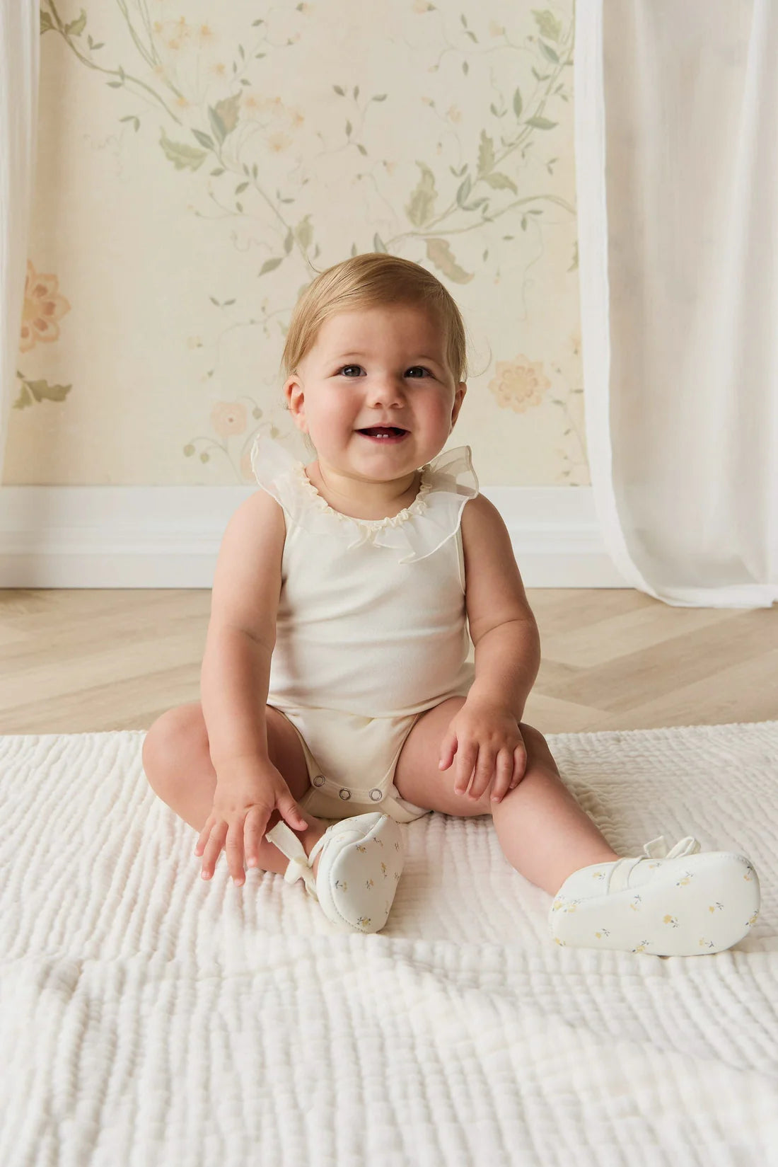 Adalyn Playsuit - Parchment