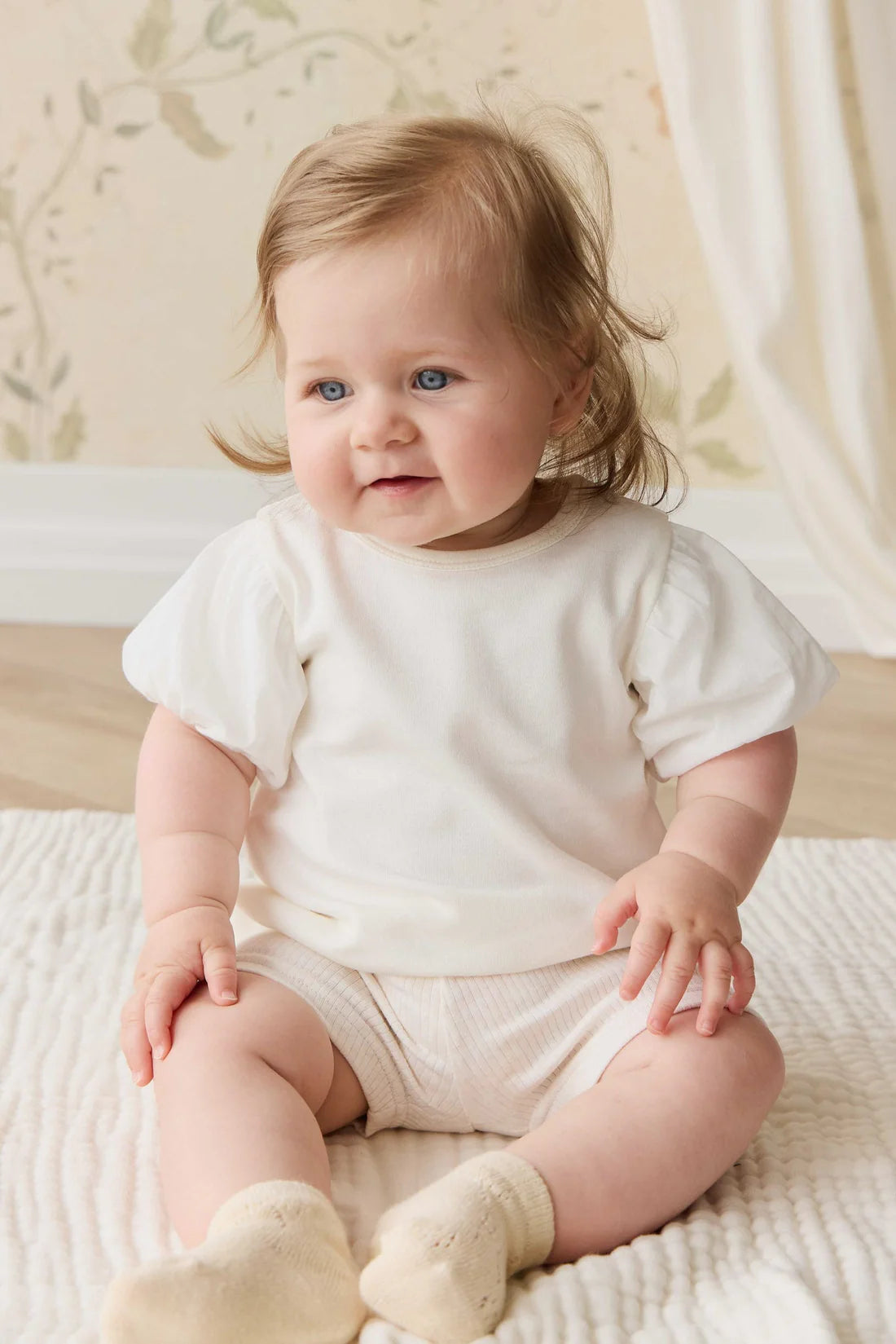 Pima Cotton Myla Top - Parchment