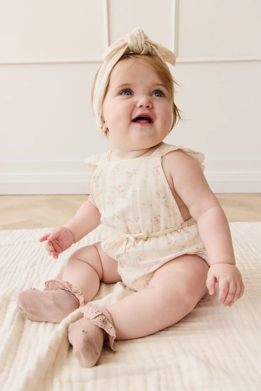 Muslin Luciana Playsuit - Emelia Pink