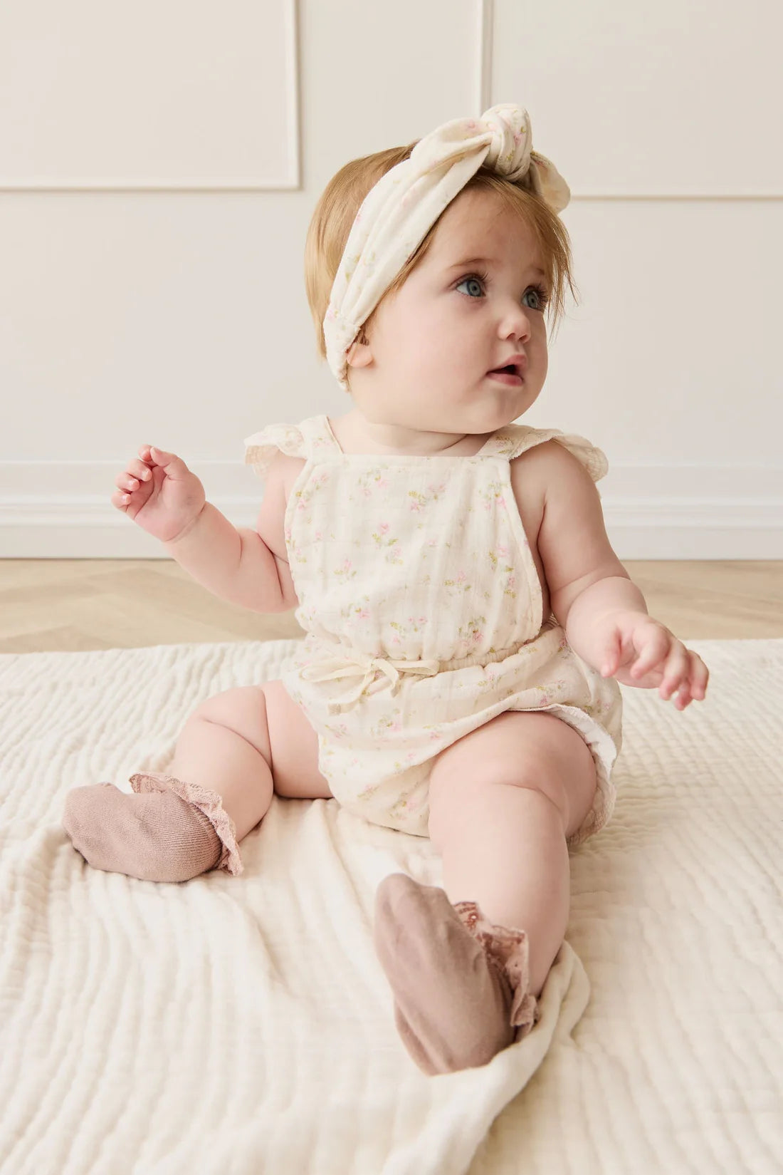 Muslin Luciana Playsuit - Emelia Pink