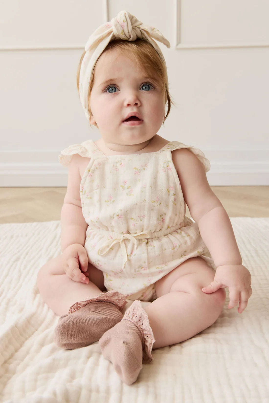 Muslin Luciana Playsuit - Emelia Pink