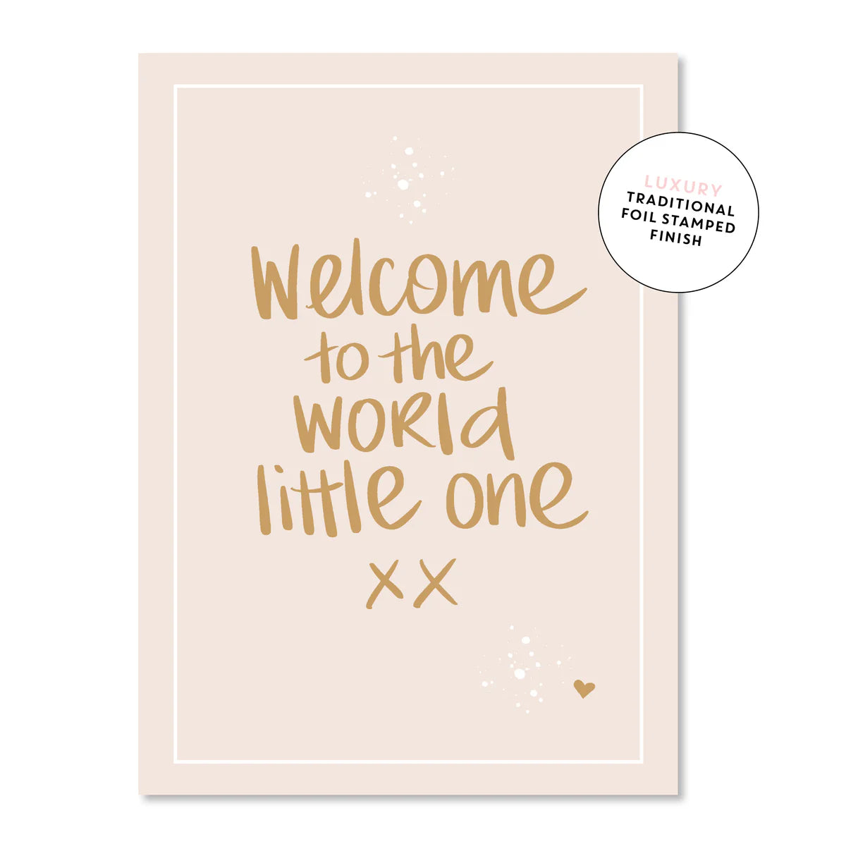 Card - Welcome to the World - Beige