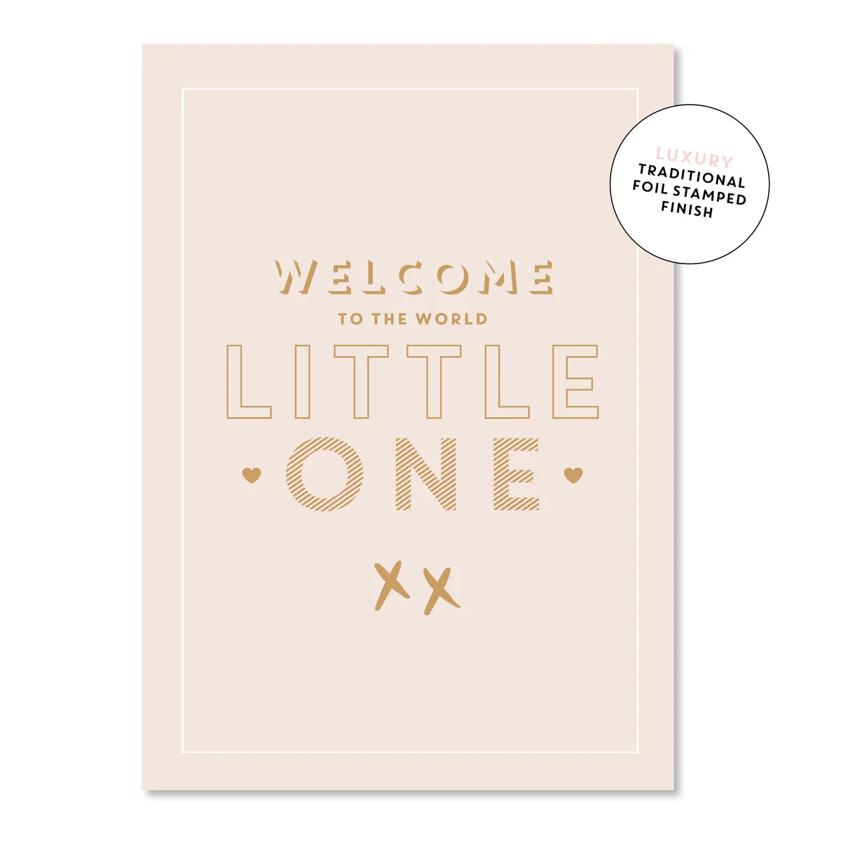 Card - Welcome Little One - Beige