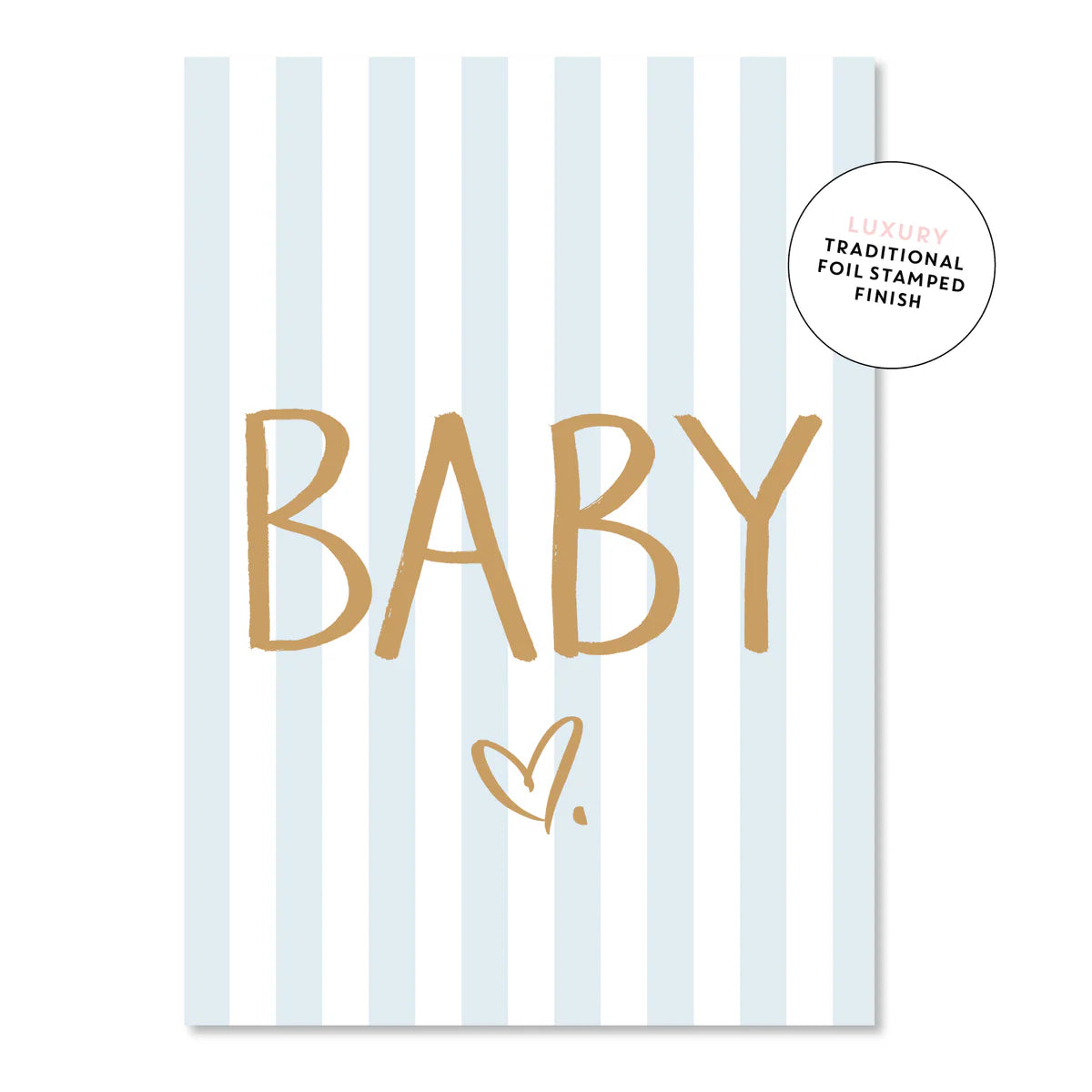 Card - Baby Stripes - Blue