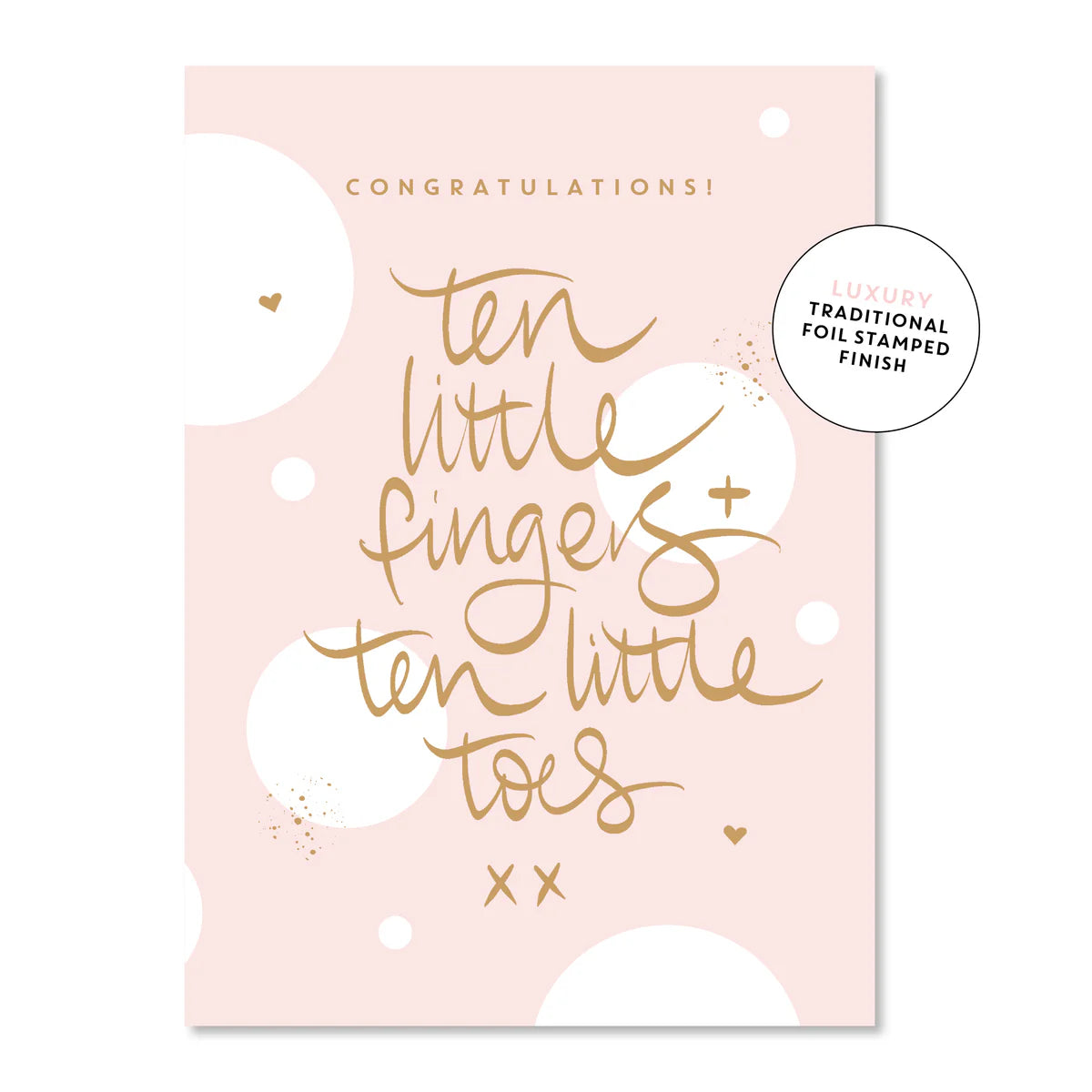 Card - 10 Fingers & Toes - Pink