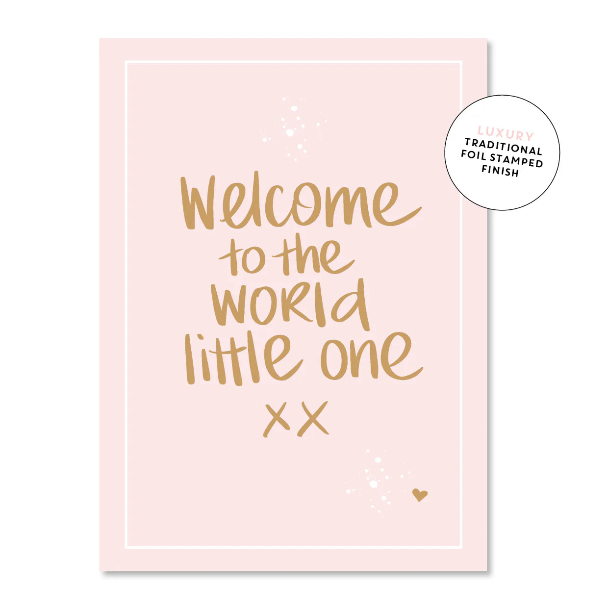 Card - Welcome to the World - Pink