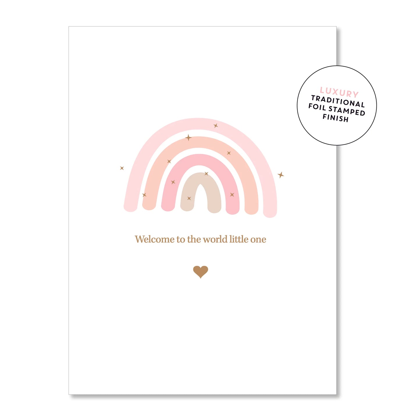 Card - Baby Rainbow Pink