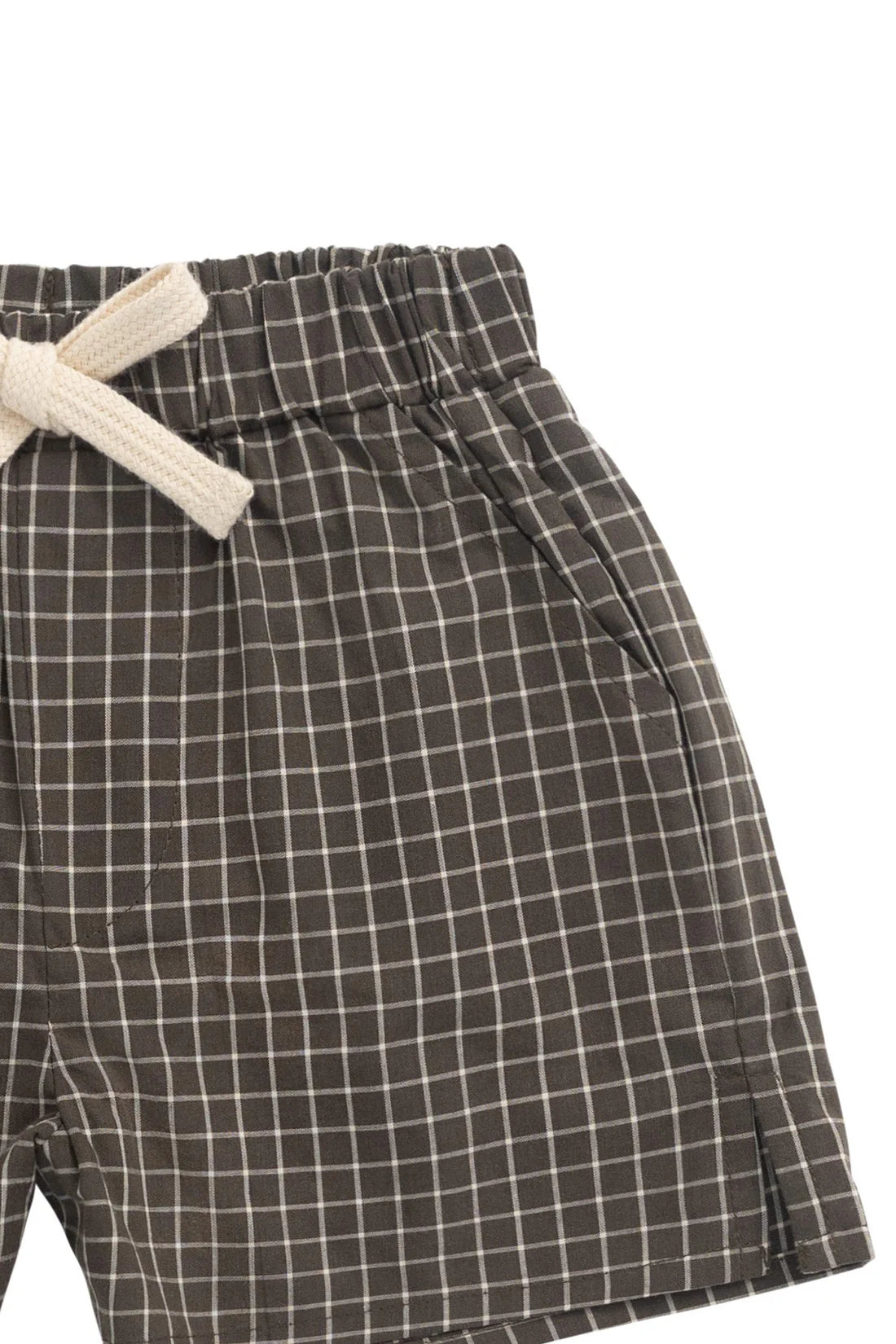 Silas Shorts - Coffee Grid