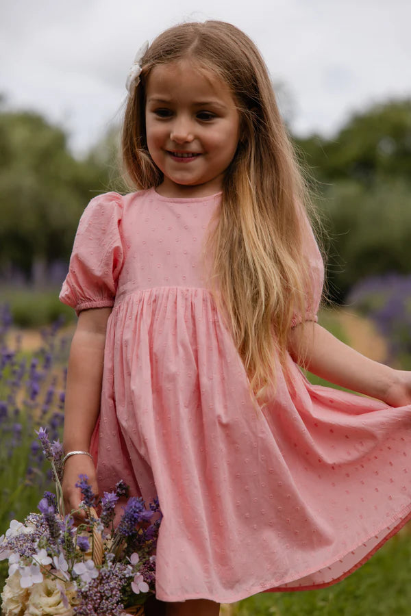 Frannie Dress - Swiss Pink