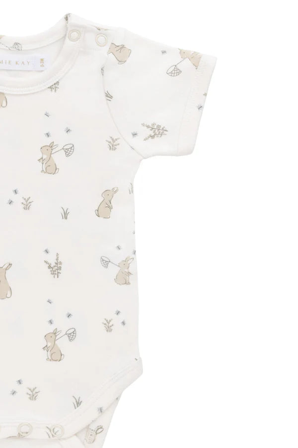 Hudson S/Sleeve Bodysuit - Lapin Jardin