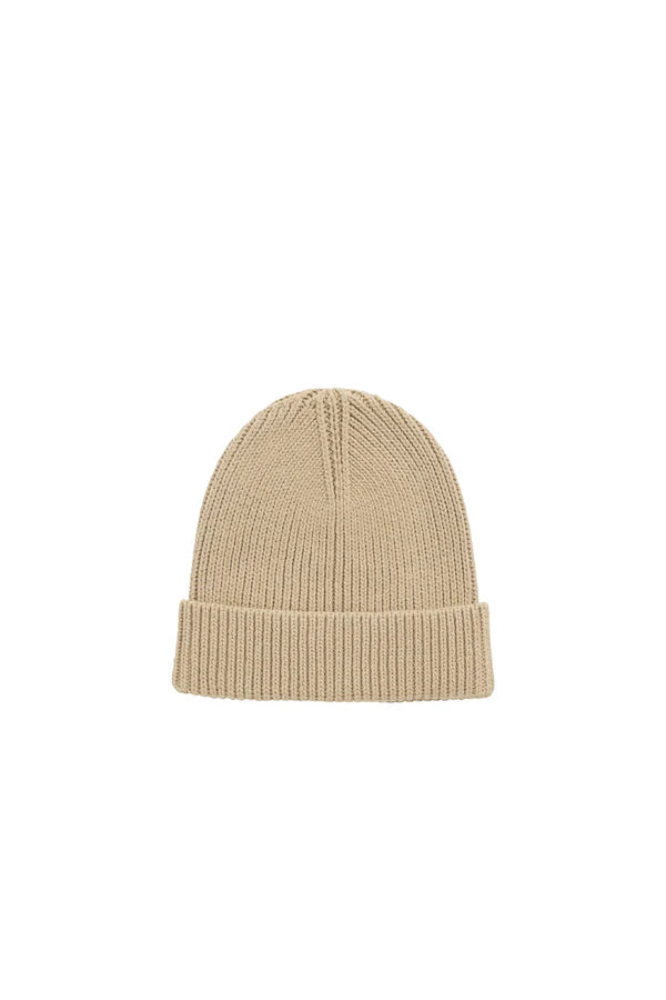 Leon Knitted Beanie - Hay 0-2Yrs
