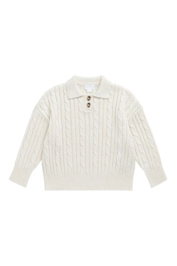 Wade Knitted Jumper - Cloud