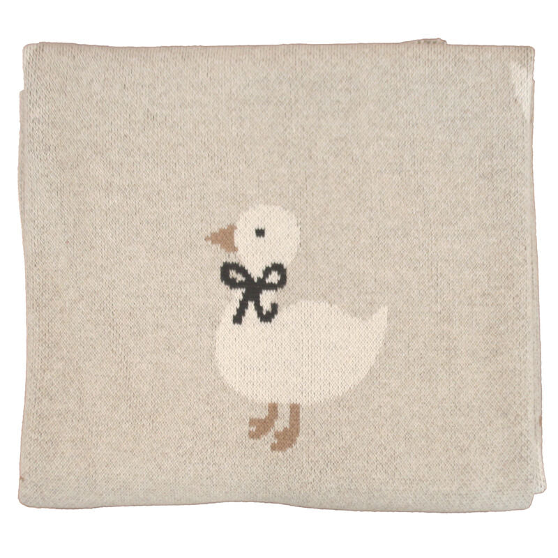 Duck Baby Blanket - Natural
