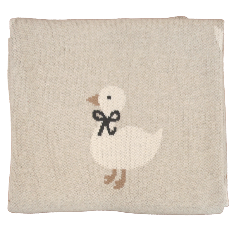 Duck Baby Blanket - Natural