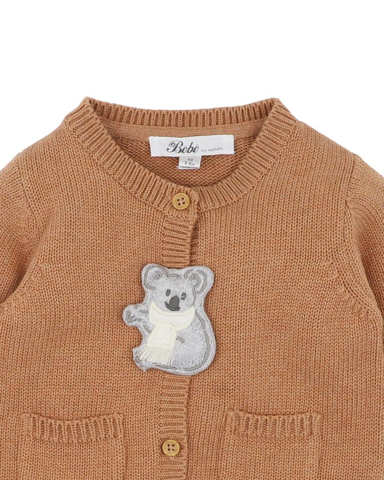 Charlie Koala Knitted Cardigan