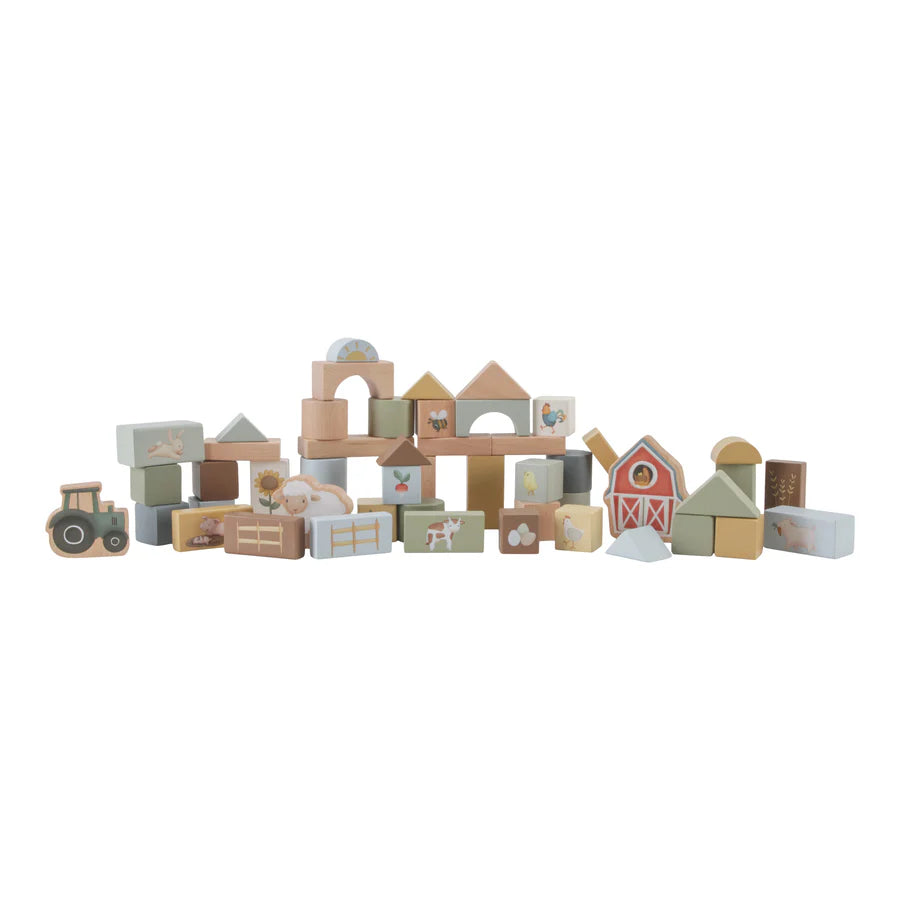 Little Farm Building Blocks - 50Pce