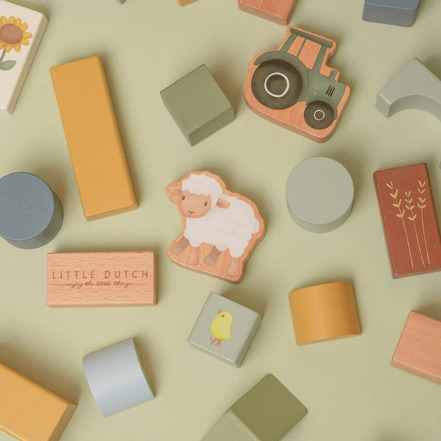 Little Farm Building Blocks - 50Pce