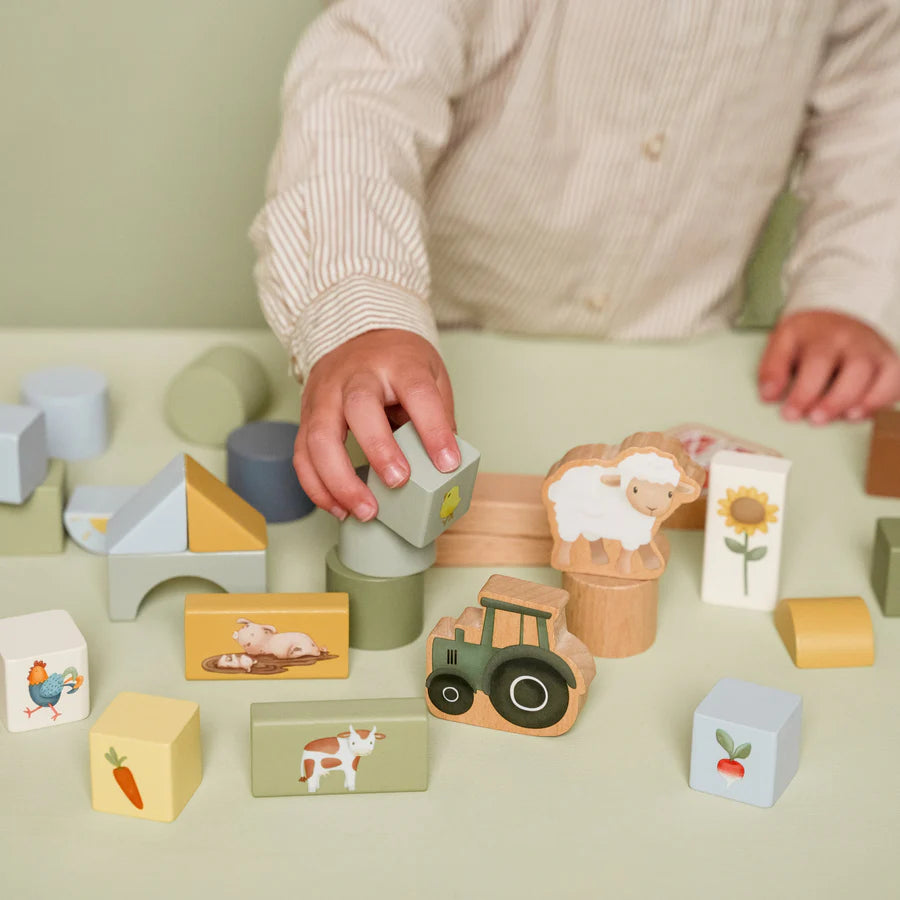 Little Farm Building Blocks - 50Pce